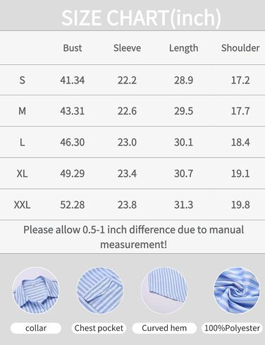Zeagoo Womens Button Down Shirts Casual Long Sleeve Drop Shoulder Blouses Solid Color Dress Shirts with Pockets in Saudi Arabia
