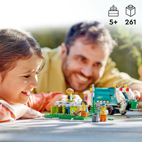 LEGO City Recycling Truck, Toy Vehicle Set with 3 Sorting Bins, Gift Idea for Kids 5 Plus Years Old, Educational Sustainable Living Series, 60386 in Saudi Arabia