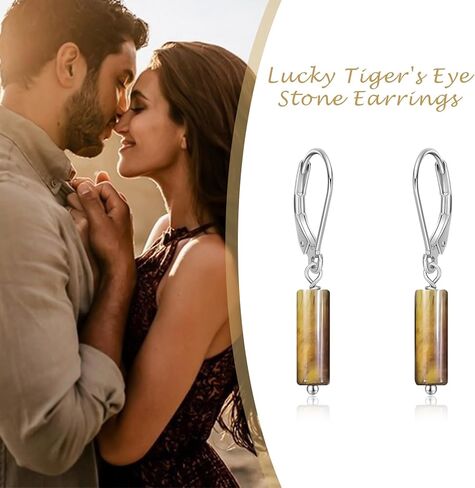 Turquoise/Black Onyx Earrings for Women Bar Leverback Earrings 925 Sterling Silver Turquoise/Black Onyx everback Dangle Earrings Turquoise/Black Onyx Jewelry for Prom Mother's Day in Kuwait