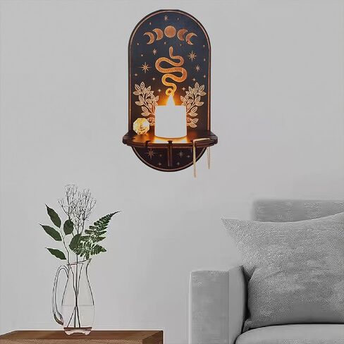 3 قطعة حامل شموع الهالوين قالب من السيليكون للتعليق على الحائط على شكل ثعبان هريرة عثة رف تخزين للمهرجانات ديكور المنزل راتنجات الايبوكسي قالب صب ثلاثي الأبعاد صناعة يدوية رف حائط لعيد القديسين in Kuwait