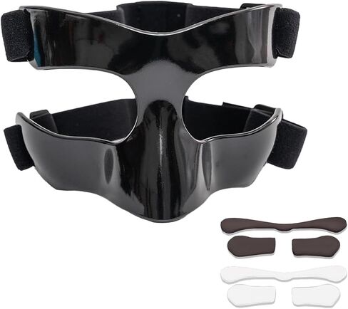Sports Face Guard, Nose Guard for Broken Nose, Basketball Football Softball Training Face Shield Masks with Foam Padding for Men and Women in Kuwait
