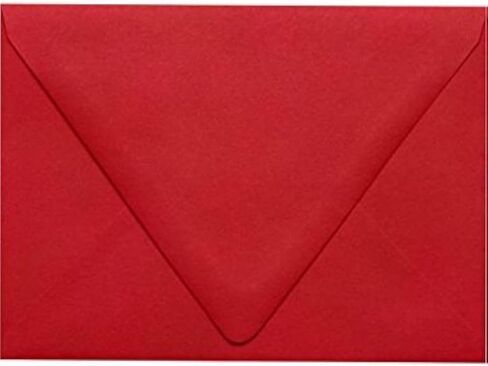 مغلفات دعوة من LUXPaper مقاس A6 | 4 3/4 بوصة × 6 1/2 بوصة | روبي ريد | 80 رطل. نص | 250 الكمية in Saudi Arabia