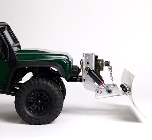 RC 1/18 Aluminum Snow Shovel/Snow Plow kit with 9G 180° Servo Motor for RC 1/18 TRX4m Crawler Car Upgrade (Black) in Saudi Arabia