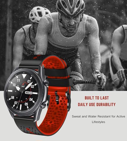 AZANU 22 Universal Quick Release Watch Band Replacement, 22mm Silicone Sport Band for Men Women Breathable Waterproof in Saudi Arabia