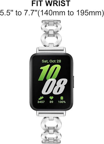 سوار ساعة TRUMiRR لهاتف Galaxy Fit 3 للنساء، سوار ساعة من الفولاذ المقاوم للصدأ حزام مجوهرات أنثوي لهاتف Samsung Galaxy Fit 3 in Kuwait