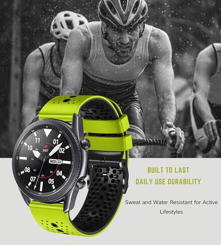 بديل لسوار ساعة AZANU 22 عالمي سريع الإصدار، سوار رياضي من السيليكون 22 مم للرجال والنساء قابل للتنفس ومقاوم للماء in Kuwait