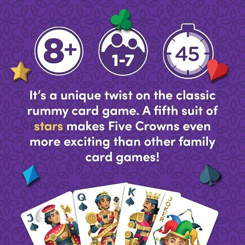 لوحة النتائج Five Crowns - ورقة نتائج بديلة مكونة من 130 صفحة، بطاقة نقاط لعبة البطاقات، مسارات 7 لاعبين في وقت واحد، هدية للأطفال، هدايا عيد الميلاد in Saudi Arabia