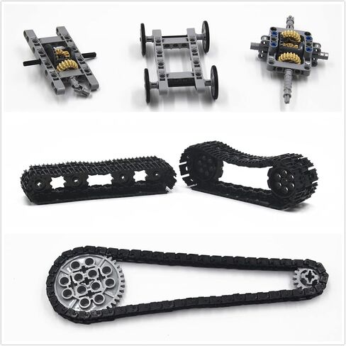 1533 PCS Technical Part Building Block Accessories Technical Car Gear Cross Axle Wheel Connector Piece Set Chain Link Pins Connector Joints Brick MOC Pack Bulk Toy in Saudi Arabia