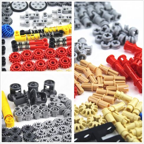 1533 PCS Technical Part Building Block Accessories Technical Car Gear Cross Axle Wheel Connector Piece Set Chain Link Pins Connector Joints Brick MOC Pack Bulk Toy in Saudi Arabia