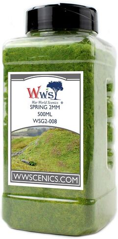 WWS الحرب العالمية المناظر الطبيعية WWScenics | عشب زنبركي ثابت 2 مم | علبة 1000 مل | WSG2-009 | مادة مشهد نموذجي واقعي in Kuwait