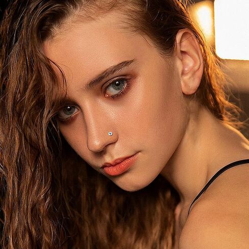 6-15 قطعة حلقات الأنف للنساء والرجال 316L الفولاذ المقاوم للصدأ ثقب الأنف مجوهرات مستقيمة على شكل حرف L مجموعة أزرار الأنف الفضية والذهبية (Silver-6Pcs) in Kuwait