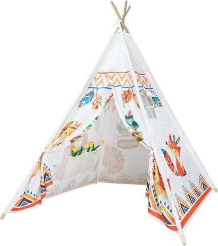 Kids Teepee Tent Toddler Tent Indian Tipi Tent for Kids Upgrade Stable Indoor Tent Playhouse Outdoor Play Tent for Girls & Boys in Saudi Arabia