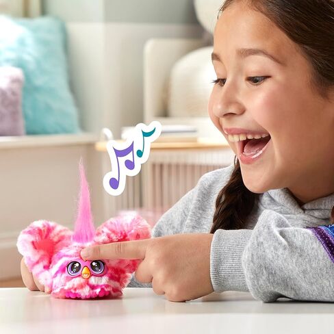 لعبة Furby Furblets Hip-Bop Mini Friend، أكثر من 45 صوتًا، موسيقى الهيب هوب وعبارات Furbish، ألعاب قطيفة إلكترونية للفتيات والأولاد من عمر 6 سنوات فما فوق، باللون الوردي والأرجواني in Kuwait