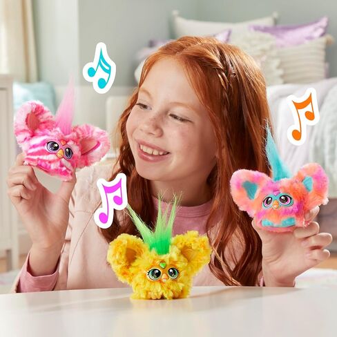 لعبة Furby Furblets Hip-Bop Mini Friend، أكثر من 45 صوتًا، موسيقى الهيب هوب وعبارات Furbish، ألعاب قطيفة إلكترونية للفتيات والأولاد من عمر 6 سنوات فما فوق، باللون الوردي والأرجواني in Kuwait