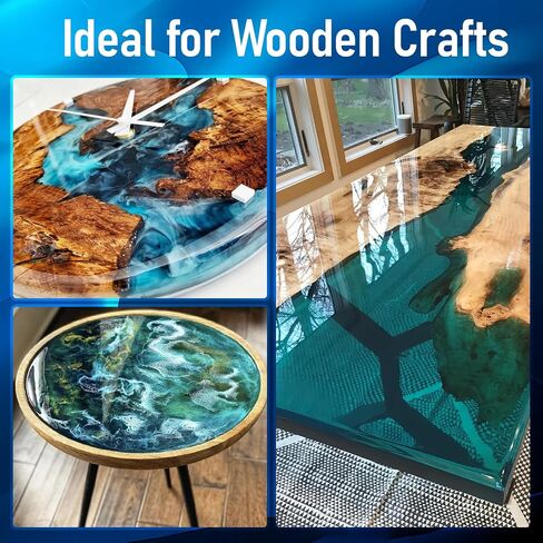 Deep Pour Epoxy Resin Kit 3 Gallon, Casting Resin Epoxy 2:1 for 2-4 inch Depth, Clear Crystal resina epoxica for Art Craft, River Table, Bar Top, Wood in Saudi Arabia
