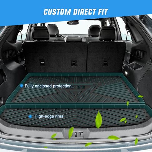 Nilight Cargo Mats for Ford Edge 2015 2016 2017 2018 2019 2020 2021 2022 2023 2024,All Weather Protection Heavy Duty Cargo Liners in Saudi Arabia