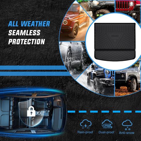 Nilight Cargo Mats for Ford Edge 2015 2016 2017 2018 2019 2020 2021 2022 2023 2024,All Weather Protection Heavy Duty Cargo Liners in Saudi Arabia