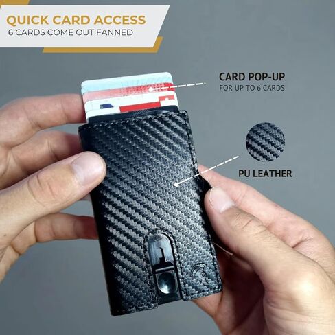 SPARTANHUB RFID Slim Wallet For Men - Mens Front Pocket Wallets, Thin & Compact Cardholder, Minimalistic With Small Coin Pouch, Modern Secure Leather Wallet That Holds Cards & Cash in Kuwait