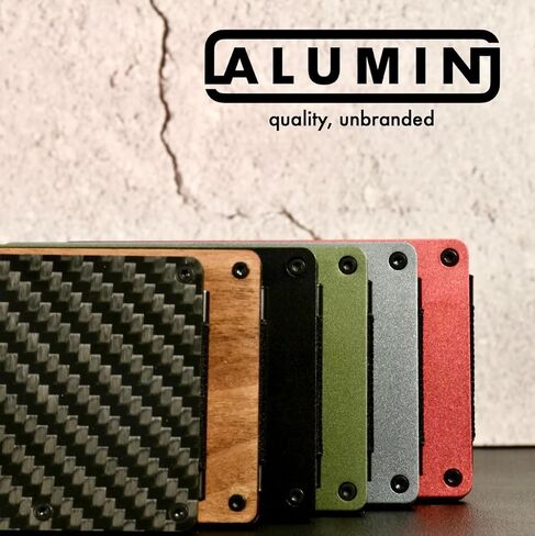 Minimalist Metal Slim Front Pocket Wallet for Men - (Malachite Green) in Saudi Arabia