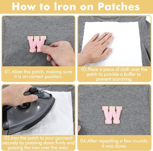 26Pcs Self-Adhesive Chenille Letters Patches, White Varsity Iron on Letter Patches Stickers, Glitter Chenille Alphabet Patches for Cloth, Stick on Backpacks Hats Repair Embroidered Preppy Patch in Saudi Arabia