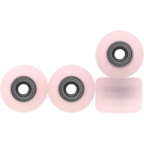 Teak Tuning Apex 61D Urethane Fingerboard Wheels - Mini Shorty Shape, 6.6mm Diameter - ABEC-9 Stealth Bearings - Made in The USA - Gumdrop Colorway