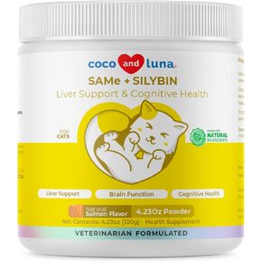 نفس الشيء للكلاب - S-Adenosyl-L-Methionine، مكملات الكبد للكلاب - مكملات الدماغ للكلاب، تعزز الدعم المعرفي، مكملات دعم كبد الكلاب