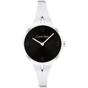 Calvin Klein Joyful - Women's 2H Quartz Watch Stainless Steel Case Bangle Bracelet - Water Resistant 3 ATM/30 Meters - Adjustable Links for a Custom Fit - 30 mm