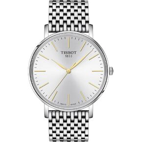 Tissot Unisex Everytime 40mm 316L Stainless Steel case Quartz Watches, Grey, Stainless Steel, 20 (T1434101101101)