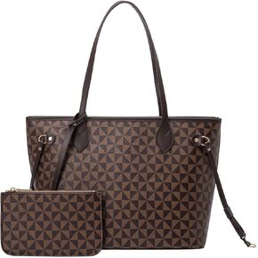 BTYAW Handbags for Women Designer Fashion Purses Top Handle Satchel Shoulder Bags 2pcs with Small Wallet