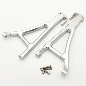 Aluminum Front Lower Suspension Arms L+R Silver for Traxxas 1/10 E-Revo 2.0 VXL 8631 8632