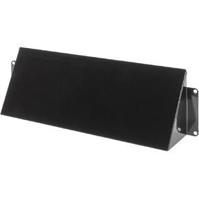 10" x 3" Black Galvanized Steel Vent Cover - Duct Exhaust/Inlet Rain Deflector - Weatherproof Guard for Open Ventilation Systems - Indoor/Outdoor Vent Hood - Air Vent Grille Protection Roof