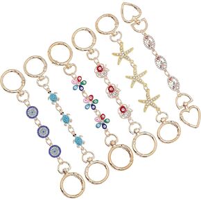 Taouzi 6Pcs Purse Chain Extender Purse Strap Extender for Handbags Charms Bag Strap Extender Purse Replacement for Women Purse Making Supplies