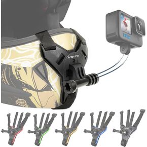 خوذة Action Pro™ بحزام تثبيت على الذقن 3M متوافق مع جميع الهواتف الذكية GoPro Hero 12 11 10 9 8 7 6 5 4 SJCAM DJI Osmo وجميع كاميرات الحركة المصنوعة في الهند