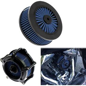 Motorcycle Air Filter Replacement Intake Air Cleaner Element Fit for Harley Sportster XL Touring Road King Street Glide Dyna Softail Blue
