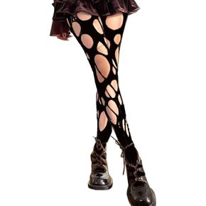 Fishnet Stocking for Women Mesh Stockings Pantyhose Lolita Gothic Punk Ripped Stockings Sexy Hosiery PWZ04