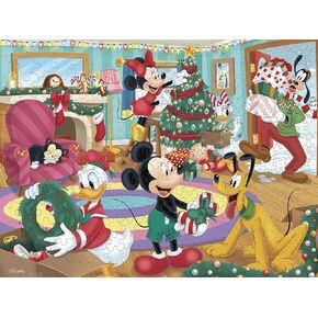 Ceaco - Disney Holiday - Together Time - Mickey & Friends Holiday - 400 Piece Jigsaw Puzzle
