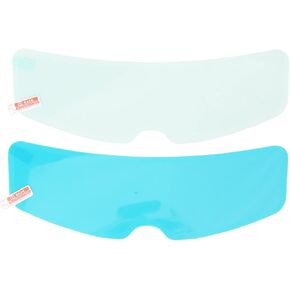 24.5cm/9.6in Motorcycle Helmet Rainproof Film Anti Fog Film SetHelmet Lens Film Interior Exterior High Transparency Universal Helmet Rainproof Patch