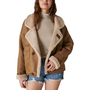 Lucky Brand Women's Faux Shearling Moto Jacket