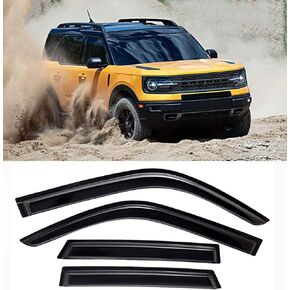 Original 4pcs Window Shade, Outside Mount Tape-On Rain Guards Set, Nice Side Window Visors Compatible with 1997-2016 Ford Expedition 1998-2017 Lincoln Navigator 94233