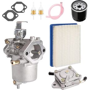 10L0L Golf Cart Carburetor Fuel Pump and Tune Up Kit for FE290 Club Car DS Precedent Turf Carryall Gas Model 1998-Up Air Oil Fuel Filter Replaces OEM 101805601 101905601 1016438 1016439