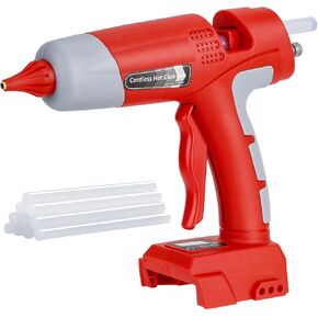 Cordless Hot Glue Gun Kit for Makita 18v LXT Battery,LED Digital Hot Melt Glue Gun with 10pcs 0.43'' Hot Glue Sticks for Home Repair, Arts & Crafts (Battery not included)