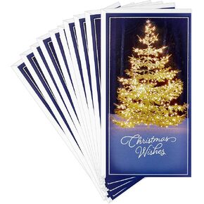 Hallmark Pack of Christmas Money or Gift Card Holders, Santa and Dog (10 Cards with Envelopes)
