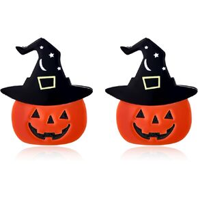 YUJIE Halloween Pumpkin Stud Earrings Vintage Scary Funny Pumpkin Stud Earrings Halloween Fall Earrings Halloween Costume Accessories Jewelry