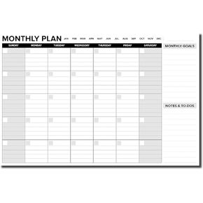 Thick Cardstock Undated Desk Calendar, Desktop Monthly Planner with To-Do List and Notes, Home, Office Desk Calendar - 12" x 18", 18 Sheets