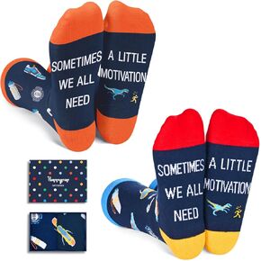HAPPYPOP Gifts For Runners Men Women - Running Gifts For Women Men, Gifts For Runners Male Female, Running Socks Runner Socks For Men Women
