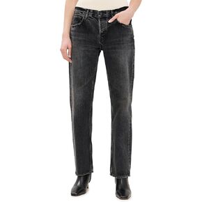MOUSSY VINTAGE Women's MV Iona Straight Low Black Jeans