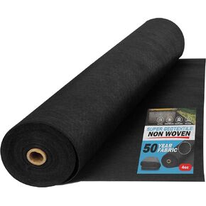 4, 6, 8 oz Non Woven Fabric for Landscaping, French Drains, Underlayment, Erosion Control, Construction Projects - 8 oz (3X300)