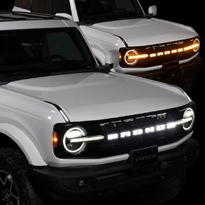 Putco Luminix Ford LED Grille Emblem - Fits Ford Bronco 2021-2025 - w/Front Camera
