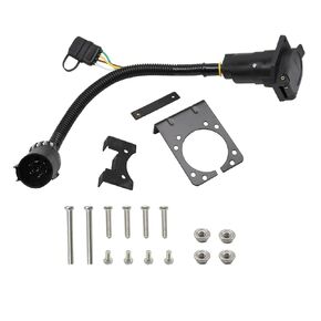 7 Way and 4 Way Flat Trailer Harness Plug Kit Compatible with 1500 2500 3500 2500HD 2001-2019 55774
