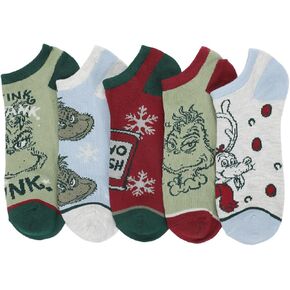 Bioworld Grinch Tonal Colors Adult Ankle Socks (Pack of 5)